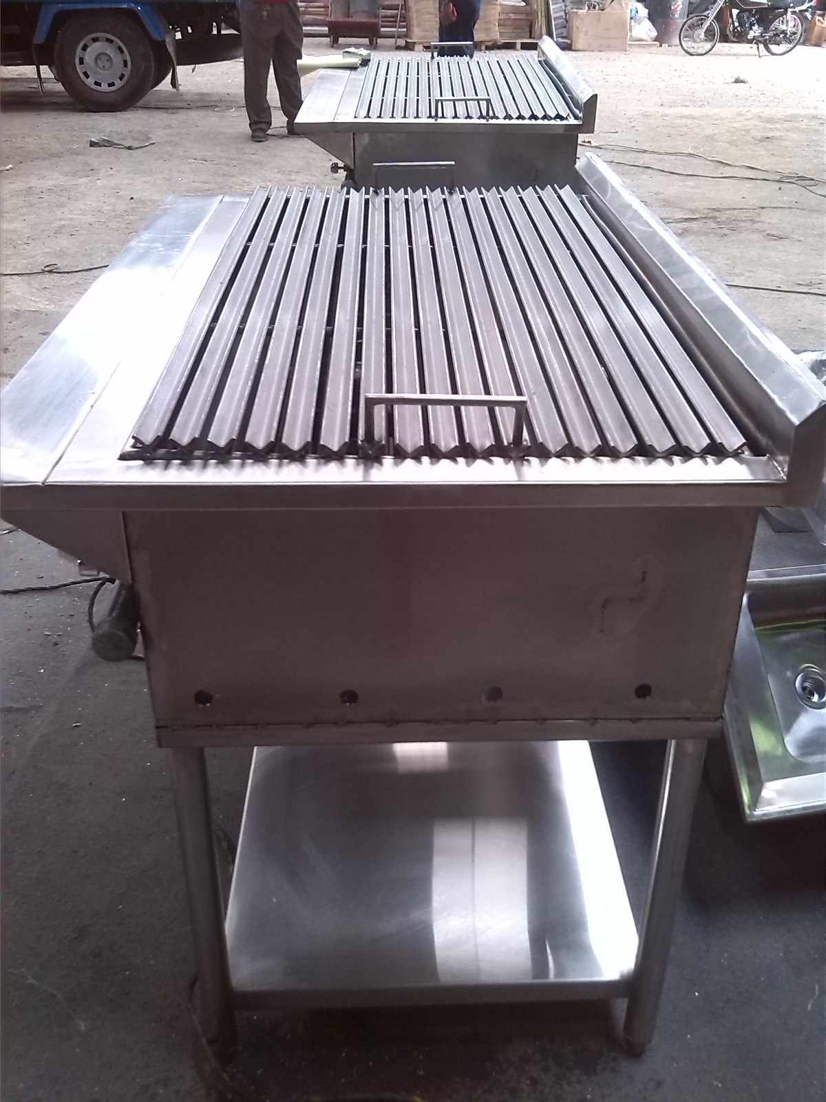 Parrilla industrial de acero